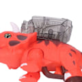 Miniatyrbilde 5 av 8: 2 i 1 Elektrisk Gelkuleleke Dinosaurieform Automatisk LED Lys Utendørsaktiviteter Vannkuleleke Rød