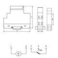 Miniatyrbillede 1 af 2: AC240V Mekanisk Timer Forsinkelsestidsrelæ Timing Controller Switch TUL-180