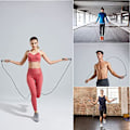 Miniatyrbillede 4 af 5: Smart Springtov for Fitness, Vægtløs Hurtig Springtov, Justerbar Længde