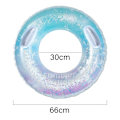 Miniatyrbild 2 av 6: Uppblåsbar Pool Float Tube, Transparent Badring med Färgglada Glittrande Glitter Sommarvattenkul Floats Pool Tube Floats Ring Leksaker Strand Pool