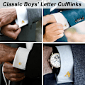 Miniatyrbilde 5 av 5: Initialer Alfabetiske Bokstavs Pins Kragemerker Brosjer for Menn og Kvinner til Forretning Bryllup Graduation Gave
