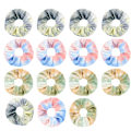 Miniatyrbillede 1 af 5: Tie Dye Fløjl Scrunchies til Hår, 15 stk Hår Elastikker i Tie-Dye, til Kvinder og Piger