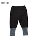 Miniatyrbillede 2 af 7: Babys ekstra tykke varme fleecebukser babys efterår og vinter plys splejsning leggings (sort)
