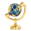 Miniatyrbilde 2 av 8: 1:12 Dukkehustorglobe Metall Solid Blank Glansfull Utsøkt Dukkehustorglobemodell Studie Møbler
