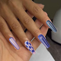 Miniatyrbillede 3 af 5: Aftagelige falske negleplader i model, lange negle, Ballet Nail tip, Negleplader (24 stk)