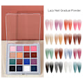 Miniatyrbild 6 av 7: Nagelpulverset, 16 Färger Pigment Solid Iridescent Neon Manikyr Glitter Hem DIY Salong Naglar