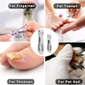 Miniatyrbild 6 av 7: Nagelklippare för Tjocka Naglar, Finger- och Tånagelsaxar, Nagelklipparset för Vuxna Män och Kvinnor