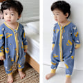 Miniatyrbillede 5 af 6: Helårs sovepose til småbørn med fødder, let og åndbar langærmet quiltet baby bæreblanket til tidlige gående