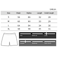 Miniatyrbild 4 av 6: Damshorts för Löpning Lättvikts Snabbtorkande Högmidjade Tränings Sport Shorts med Fickor