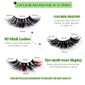 Miniatyrbilde 3 av 5: Glamnetic Vipper, Vipper med Farge, Mink Vipper, Vipper for Makeup Vipper - 3 Par