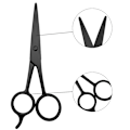Miniatyrbillede 3 af 5: Barber Hårklippesaks Sakse Høj Kulstof Razor Sharp Overskæg Hårklip Frisør