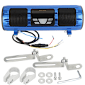 Miniatyrbillede 2 af 2: 12V MP3 FM LED Musik Audioafspiller Bluetooth Højttalere til Motorcykel Bærbar Stereo FM Radio