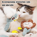 Miniatyrbild 3 av 6: 2 st katt leksak Pingvin/blomma/kaktus/katt/mus Katt Hög Nöjes lindrare Catnip bit leksak