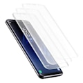 Miniatyrbillede 1 af 5: 3x Fuld Dækkende Skærmbeskyttelse til Samsung S9 i Plast Transparent one size