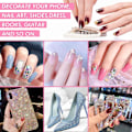 Miniatyrbilde 5 av 5: 3D Neglekunst Aurora Rhinestone Multi-form Blandet Neglekrystall Håndverk Skinnende Neglekunst Dekorasjon DIY Neglekunst Design