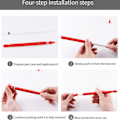 Miniatyrbillede 4 af 5: 2-pak Silikonhylster kompatibel med Apple Pencil 1. generation, blød beskyttende greb anti-slip