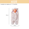 Miniatyrbillede 2 af 5: Søde Nyfødte Babytæpper Pludsede Swaddle Tæpper