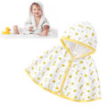 Miniatyrbillede 1 af 8: Baby Kappe Kappe Sommer Åndbar Hætte Blære Crepe Solbeskyttelse Baby Kappe til Småbørn L Længde 15in