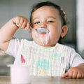Miniatyrbillede 3 af 5: 3 stk. børnesmæk, bomuld vandtæt babysmæk, babyspændtørklæde, gaze spændtørklæde