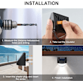 Miniatyrbild 6 av 7: Solar Fence Lights，4Pack Wireless Ip65 Waterproof Solar Deck Lights Solar Step Lights Utomhuslampor för uteplats, trappor, stolpe, pool, bakgård och