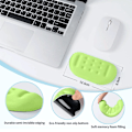 Miniatyrbillede 2 af 5: Håndledsstøtte i memory foam Blød gel ergonomisk musepude håndledsstøtte egnet til mus, spil, computer, bærbar, kontor