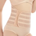 Miniatyrbillede 3 af 5: Justerbar åndbar elastisk postpartum abdominal wrap og kvindelig kropsformende bindende enhed