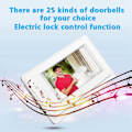 Miniatyrbild 1 av 4: 7 Tums Hem Säkerhet Video Intercom Dörrklocka Visuell Dörrklocka Interfon System 100-240V US