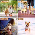 Miniatyrbillede 5 af 5: Åndbare Hunde-Sko med Reflekterende Remme, Anti-Slip Hvalpe Vandrestøvler til Varmt Fortov Trægulve 4 stk