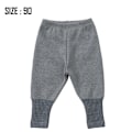 Pikkukuva 2 / 7: Vauvan erittäin paksu lämpimä fleece-housut vauvan syksy- ja talviplussahousut (harmaa)