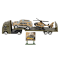 Pikkukuva 2 / 8: 4 kpl setti 1: 64 Alloy Engineering Car Vehicle Playset Set Simulointi Rakennusperävaunu Tyyppi C