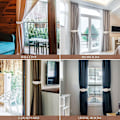 Pikkukuva 5 / 5: 2 kpl Verhotarrat Nordic Simple Style Vahva Magneetti Beige+White