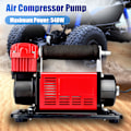 Miniatyrbild 7 av 8: Däckpump för bil, luftkompressor 150PSI högt tryck 24V 540W dubbelcylinder
