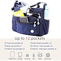 Miniatyrbild 6 av 6: Crossbody-väskor för kvinnor Trendig axelremsväska Crossbody-väska för kvinnor Vattentät Lätt Casual Axelhandväska Plånbok Ryggsäck