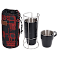 Miniatyrbillede 2 af 8: 4 stk. 300ml Rustfrit Stål Kaffe Kop Tykkere Varmeisolering Dobbeltlags Vakuum Kaffe Kande Bærbar Vand Kop