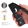 Miniatyrbild 1 av 2: Nätverkskabel Crimper Stripper Cutter Kristallhuvud Crimpverktyg för CAT-5 CAT-6 CAT-7 Svart