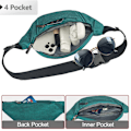 Pikkukuva 3 / 7: Fanny Pack naisille - Trendikäs vyölaukku, vyölaukku matkustamiseen, kävelyyn, juoksuun, vaellukseen, pyöräilyyn, helppo kantaa puhelinta, lompakkoa