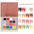 Miniatyrbillede 6 af 7: Neglepulver Sæt, 16 Farver Pigment Solid Regnbue Neon Manicure Glitter Hjem DIY Salon Fingernegle