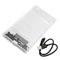 Miniatyrbild 2 av 8: 2,5 tum Hårddiskinneslutning 5 Gbps Överföring Repskyddande Extern HDD-Fodraladapter för 2,5 tum SATA Hårddiskar SDD