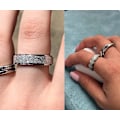 Miniatyrbild 3 av 7: Ångestdämpande ring för kvinnor, spinnerring för ångest, fidgetring för ångest, fidgetring, spinnerring för ångest, stressring, anti-ångest-avlastningsringar för