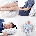 Miniatyrbillede 5 af 5: Ammepudebetræk og amme- og flaskefodringspuder, babysupport, mavetid