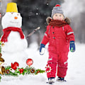 Miniatyrbilde 4 av 5: Vanntett Vintervotter for Småbarn, Skihansker for Gutter, Varme Fleece-Snøvotter