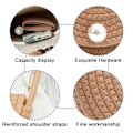 Miniatyrbillede 3 af 5: Flettet Clutch Taske Halm Pung Til Piger Sommer Strand Crossbody Håndtasker
