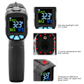 Miniatyrbilde 3 av 3: MESTEK IR01A/IR01B/IR01C LCD-skjerm Berøringsfri Digital Infrarød Termometer