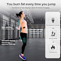 Miniatyrbild 4 av 8: Hopprep, Digital Viktad Replös Hopprep, Justerbar Sladdlös Hopprep för Hemmafitness Träning för Kvinnor Män