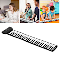 Miniatyrbild 1 av 8: 61 Tangenter Handrullad Piano Bärbar 4D Stereo Surround Sound Upprullningsbart Tangentbord Piano för Alla Åldrar PM61