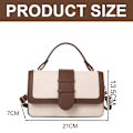 Miniatyrbild 2 av 5: Damer Handväska i konstläder Messenger Bag Läderplånbok Dammode Axelväska