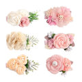 Miniatyrbilde 1 av 5: Blomsterhårklipp for jenter, 6 stk. blomsterhårtilbehør