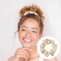 Miniatyrbilde 3 av 5: Svart satengscrunchie, satengscrunchie for jenter | Søt satengscrunchie
