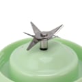Pikkukuva 5 / 8: Kannettava Blender USB-Lataus 6 Terää Mini Mehukone Kupi Hedelmäpuristin Matkalle Urheiluun Keittiöön 410ml Vihreä