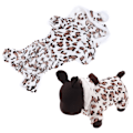Miniatyrbild 2 av 2: Plush Kläder för Hund och Katt, Söta Leopardmönstrade Dräkter, Nattkläder, Håller Varmt, Huvad Design för Höst och Vinter